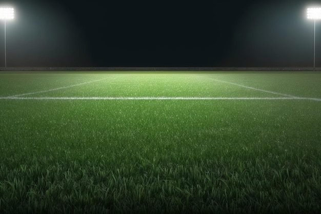 soccer ball in the stadium