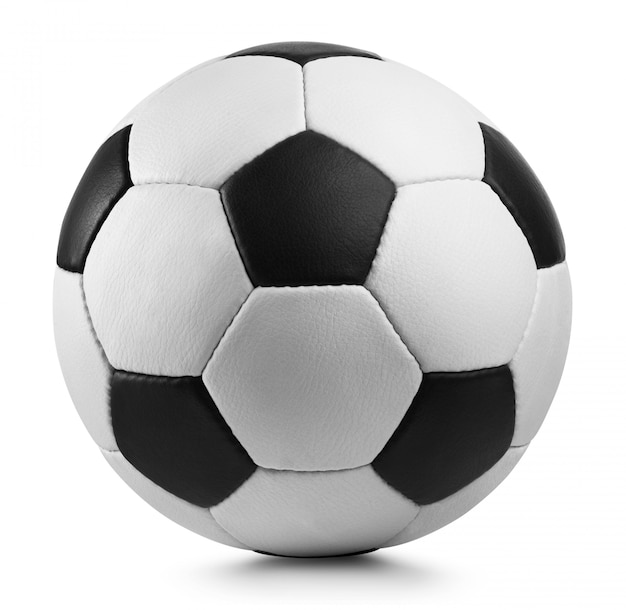 Photo soccer ball on white background