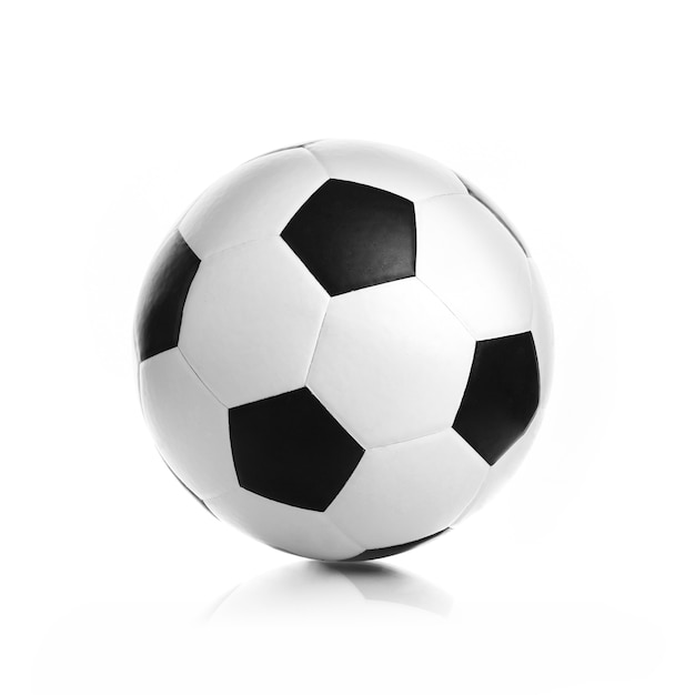 Foto pallone da calcio su uno sfondo bianco