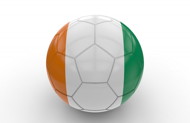 Soccer ball with Algeria flag