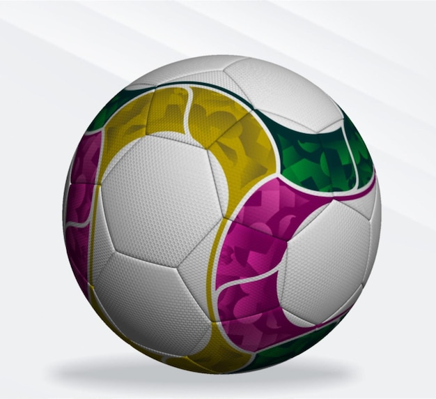 A soccer ball with the word " soccer " on it