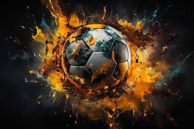 a soccer ball with a world map on it