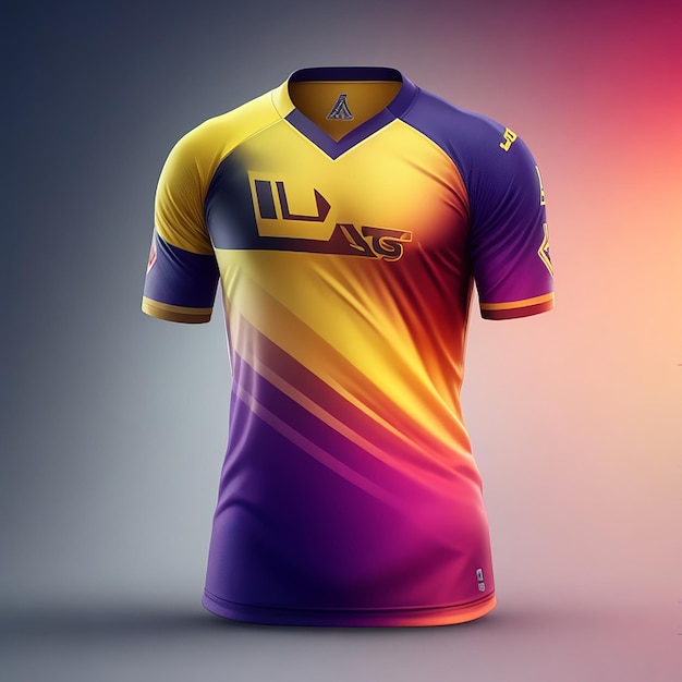 Soccer jersey mockup for football club generated by AI