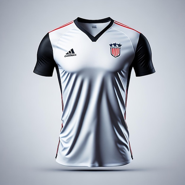 Photo soccer jersey mockup generated by ai