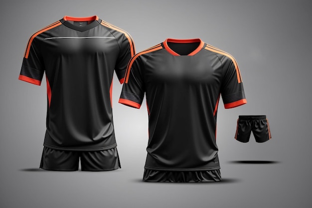 Photo soccer jersey template sport tshirt mockup image