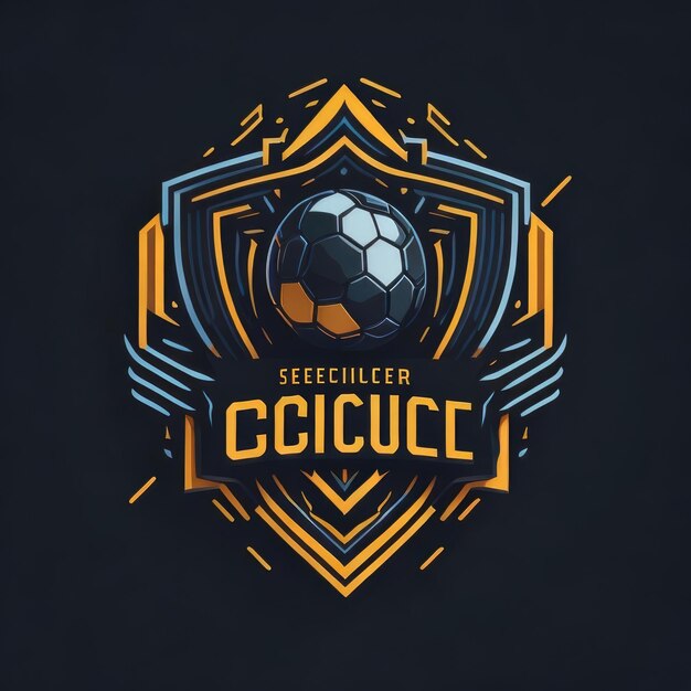 Photo soccer mascot logo football logo