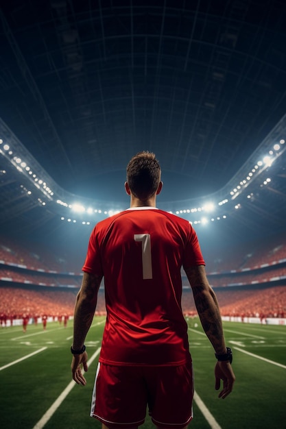 soccer photography style HD 8K wallpaper Stock Photographic Image