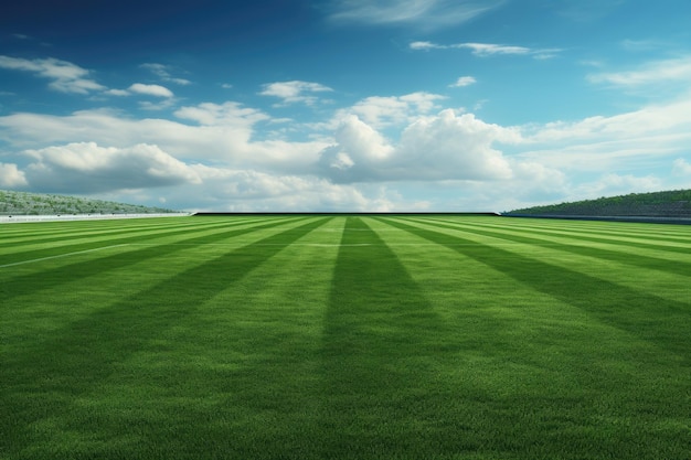 Soccer played on grass