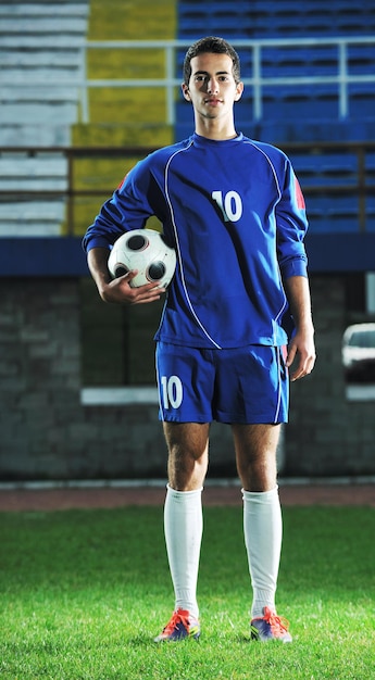 soccer player portrait