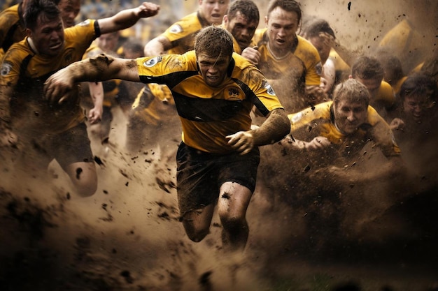 7번이 적힌 노란색과 검은색 저지를 입은 축구 선수
