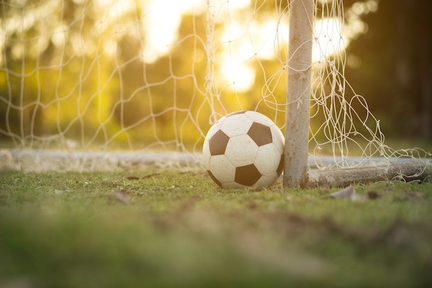 Soccer sunset