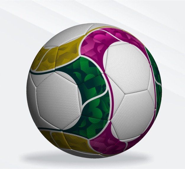 サッカーボール サッカー デザイン プレミアム品質のテクスチャ最高のデザインと配色
