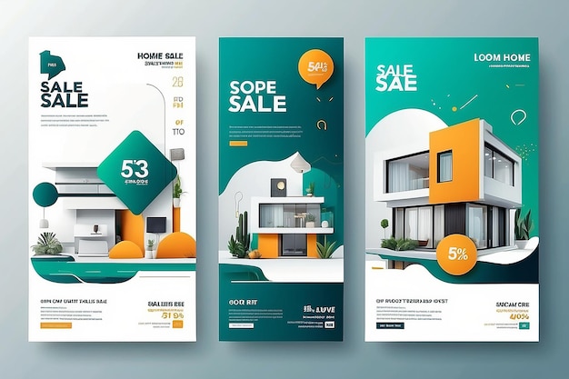 Social media advertentie post voor aanbod verkoop locatie vorm huis functies verkoop
