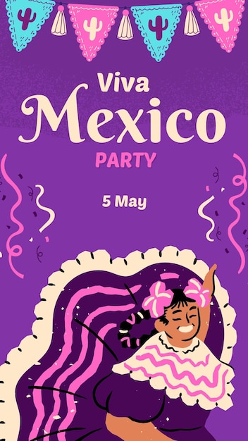 Social media banner Cinco de Mayo for story