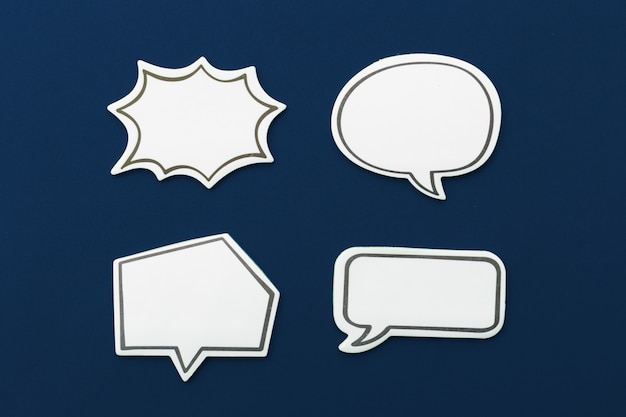 Social Media Chat Concept. Blank empty chat bubble for text