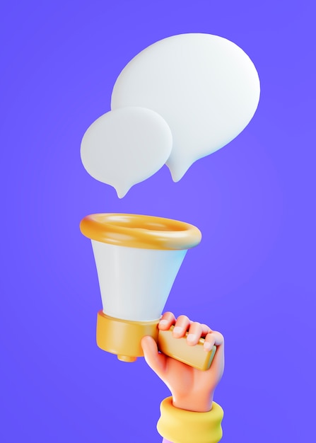 social media communication concept