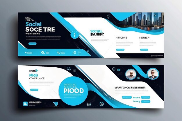 Social Media Cover Template fully editable or advertising design