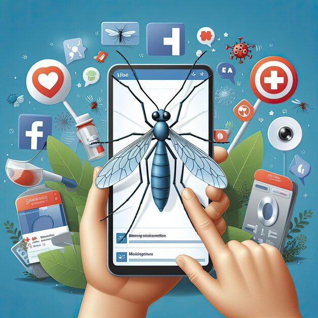 Photo social media dengue prevention campaign mosquito disease epidemic