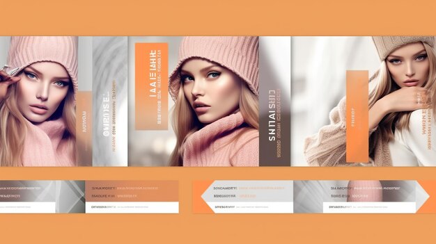 social media fashion template