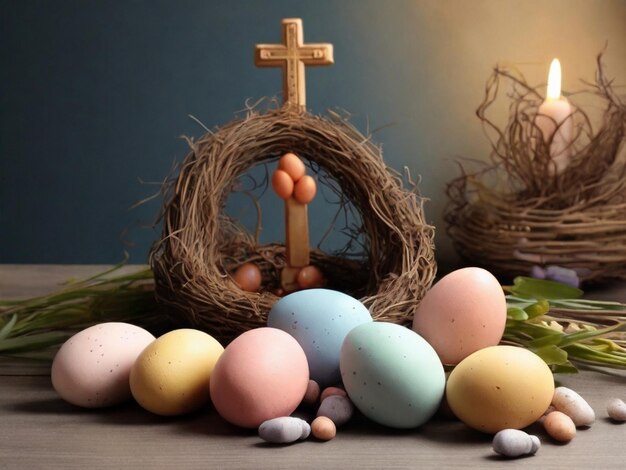 social media happy easter for christianity in portuguese in brazil