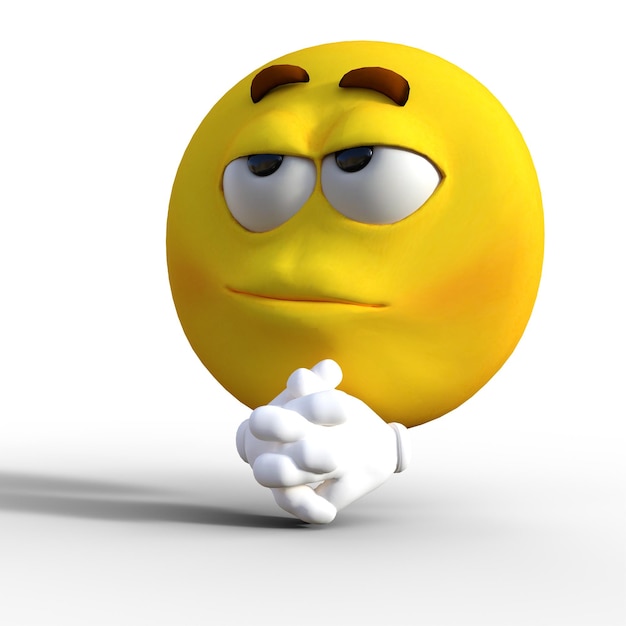 3d meme of a bipolar emoji