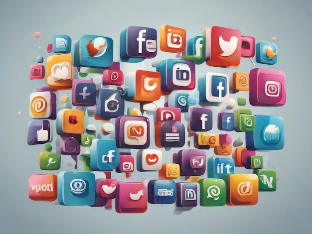 social media icons social media logo 3d facebook instagram youtube whatsapp twitter icon 3d