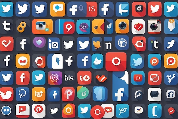 Photo social media icons