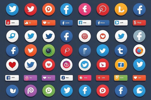 Photo social media icons