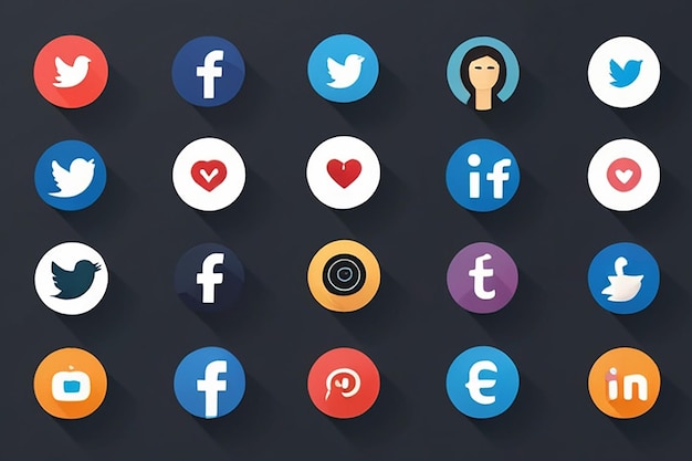 Photo social media icons