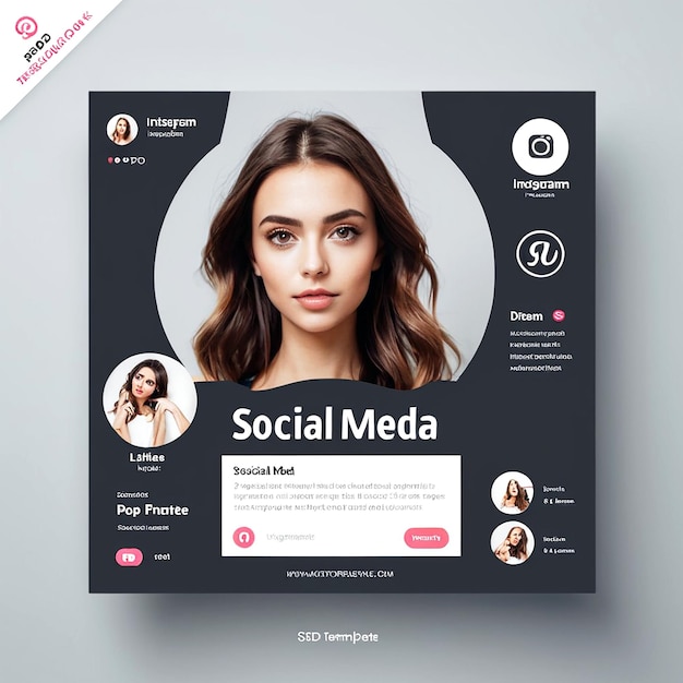 social media instagram post template