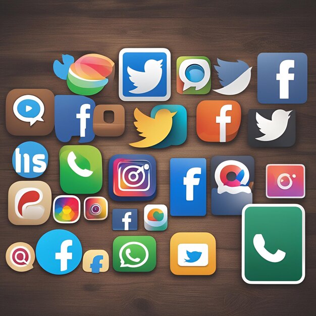 social media logo modern