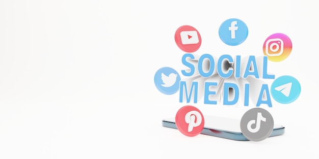 Modello di landing page di social media marketing