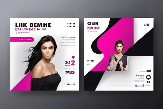 Social media post template modern design for digital marketing online or poster marketing template