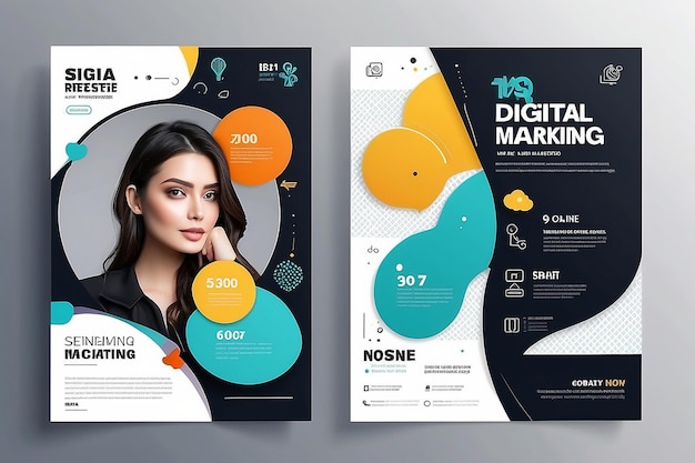 Social media post template modern design for digital marketing online or poster marketing template