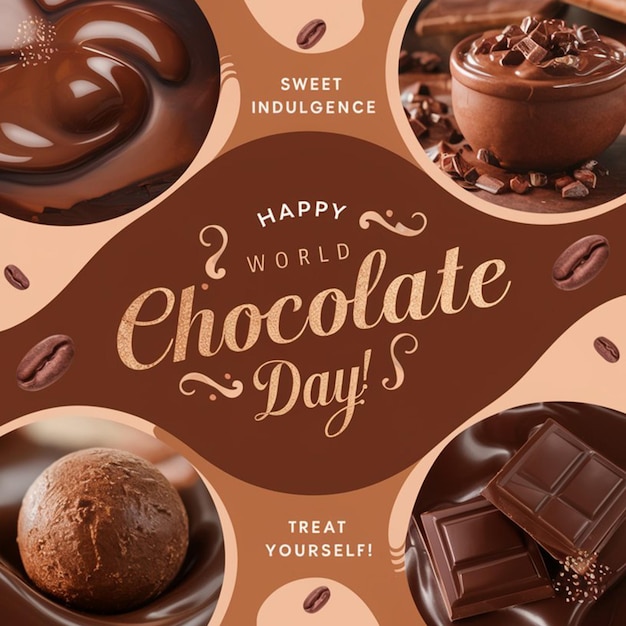 Foto social media-post van de wereld chocoladedag