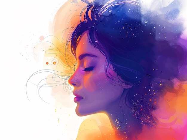 social media profile banner colorful and modern
