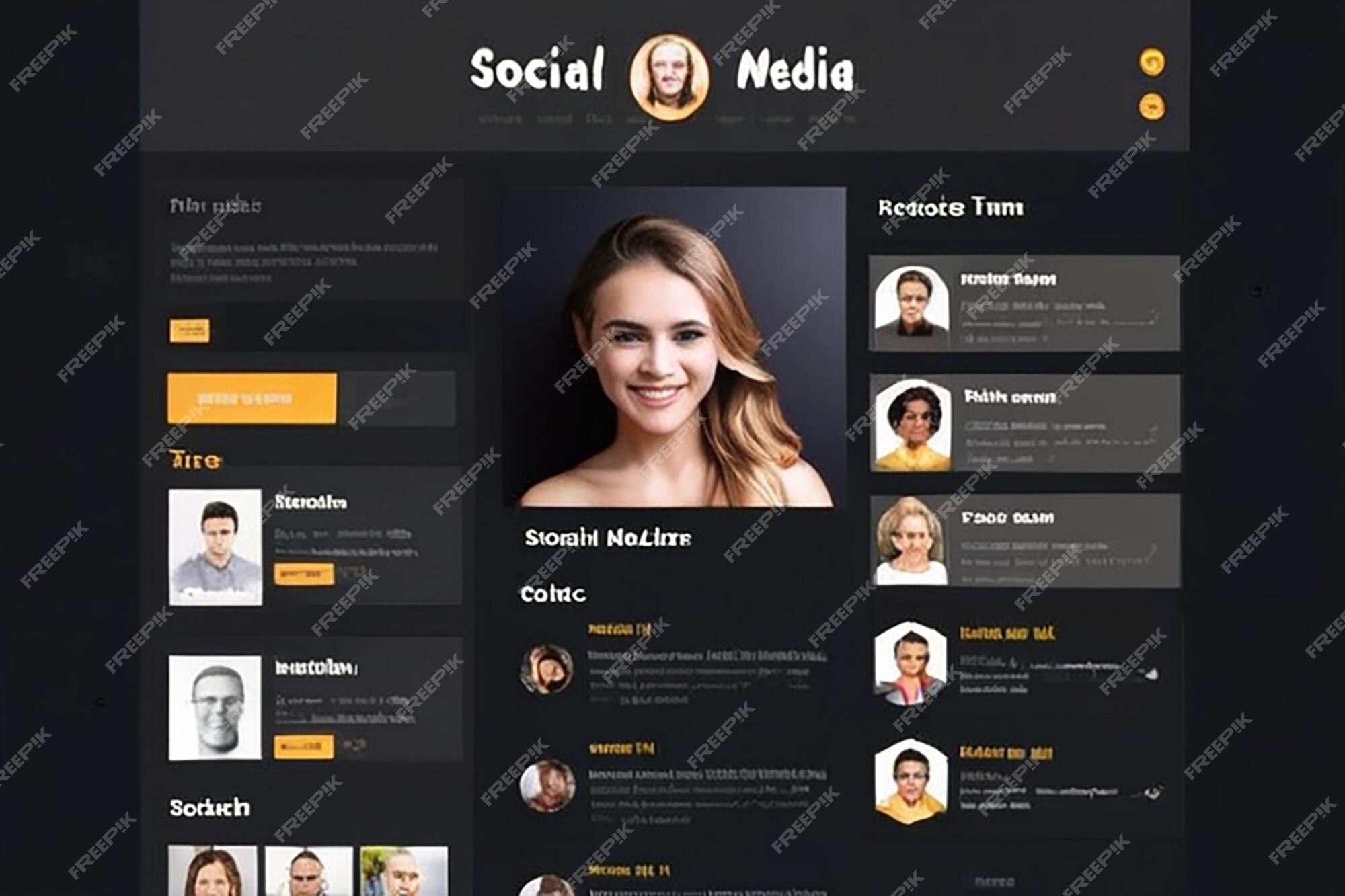 Premium Photo Social Media Profile Template Premium Photo Social Media Profile Template