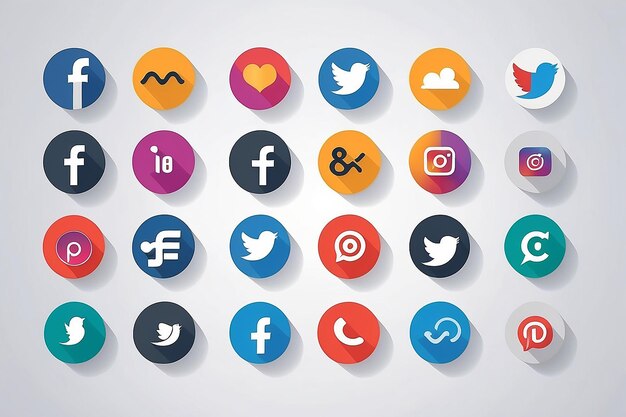 Photo social media symbols