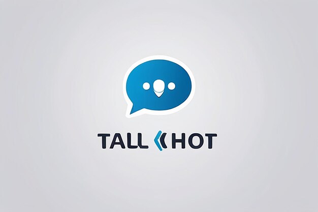 Foto social talk logo design comunicazione e chat online concetto di logo modello di logo vettoriale