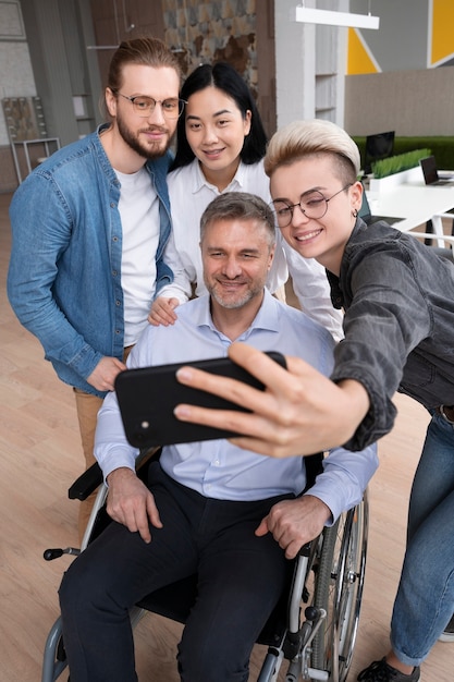 Sociale integratie van het werkteam