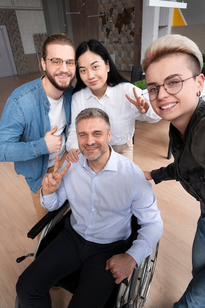 Sociale integratie van het werkteam