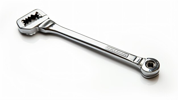 Socket wrench on white background