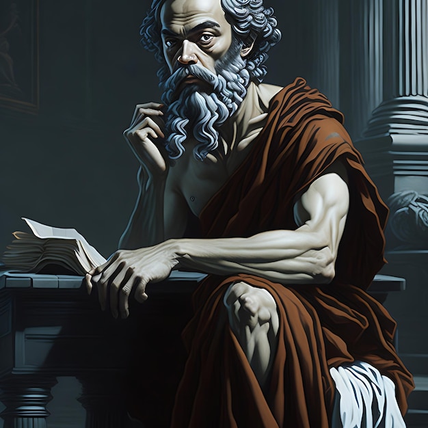 Photo socrates a greek philosopher