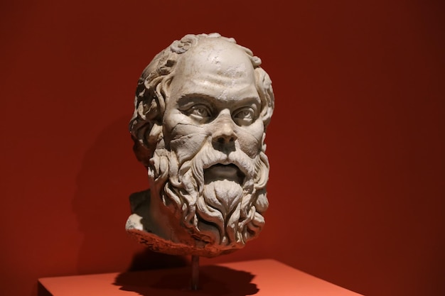 Statua di socrate nel museo di efeso città di selcuk smirne in turchia