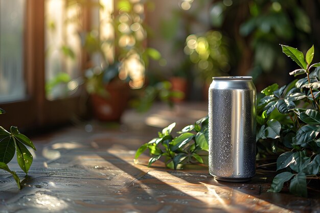 Soda Can by Plants