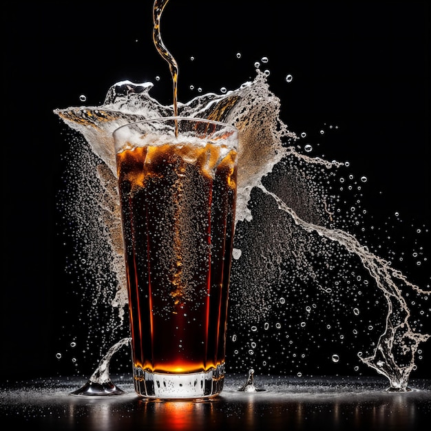 Soda Splash Spectacle FreezeFrame of Carbonated Magic