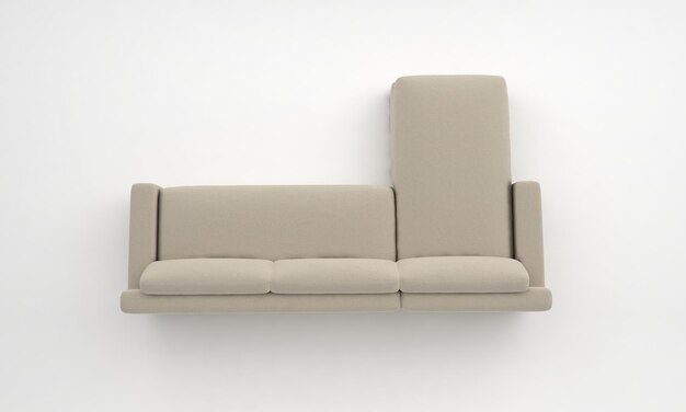 Sofa bank meubels 3D-rendering