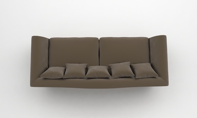 Sofa bank meubels 3D-rendering