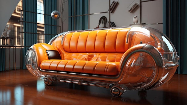 The sofa of the future in the interior