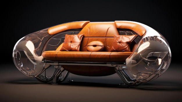 The sofa of the future in the interior